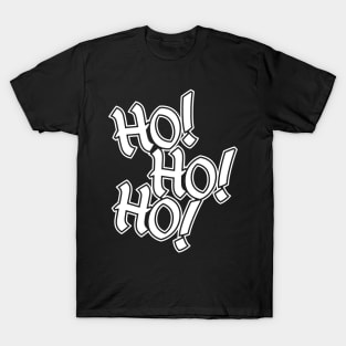 Red & Green Xmas Colors Design - Ho! Ho! Ho! Christmas graphic T-Shirt